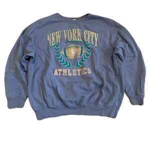 💜 Aero New York City Athletics Blue Sweatshirt Size M